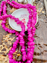 Load image into Gallery viewer, Fuchsia Pink Cowgirl Necklace
