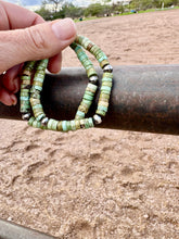 Load image into Gallery viewer, Green Turquoise Bracelet With Navajo Pearls
