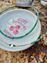 Load image into Gallery viewer, Turquoise Choker Or Liquid Silver Choker
