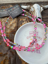 Load image into Gallery viewer, Pink Aura Glass Choker
