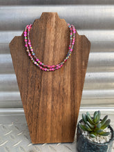 Load image into Gallery viewer, Pink Aura Glass Choker
