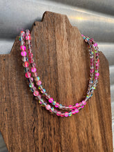 Load image into Gallery viewer, Pink Aura Glass Choker
