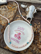 Load image into Gallery viewer, 4MM Shell Long Necklace With Turquoise
