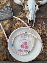 Load image into Gallery viewer, 4MM Shell Long Necklace With Turquoise
