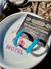 Load image into Gallery viewer, Turquoise Inlay Hoops
