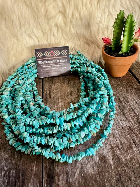 Turquoise Chip Choker