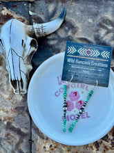 Load image into Gallery viewer, Pastel Green Turquoise Earrings With Navajo Pearls
