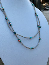 Load image into Gallery viewer, Oyster Shell &amp; Turquoise Necklace
