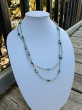 Load image into Gallery viewer, Oyster Shell &amp; Turquoise Necklace
