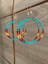 Load image into Gallery viewer, Beaded Hoop Earrings
