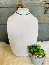 Load image into Gallery viewer, Green Turquoise With Navajo Pearls Choker
