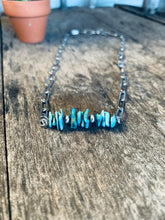 Load image into Gallery viewer, Genuine Turquoise Bar Necklace With Navajo Pearls
