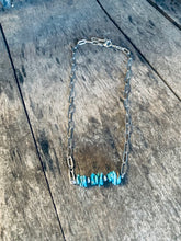 Load image into Gallery viewer, Genuine Turquoise Bar Necklace With Navajo Pearls
