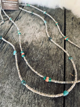 Load image into Gallery viewer, Oyster Shell &amp; Turquoise Necklace
