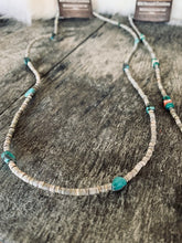 Load image into Gallery viewer, Oyster Shell &amp; Turquoise Necklace
