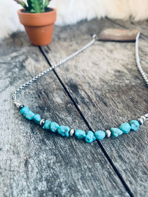 Genuine Kingman turquoise choker