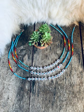 Load image into Gallery viewer, Seed bead choker western
