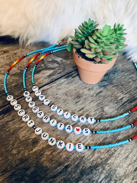 Punchy Seed Bead Chokers